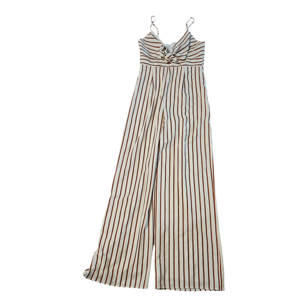Forever 21 Small Sleeveless Striped Jumpsuit